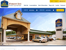 Tablet Screenshot of bestwesternforestinn.com